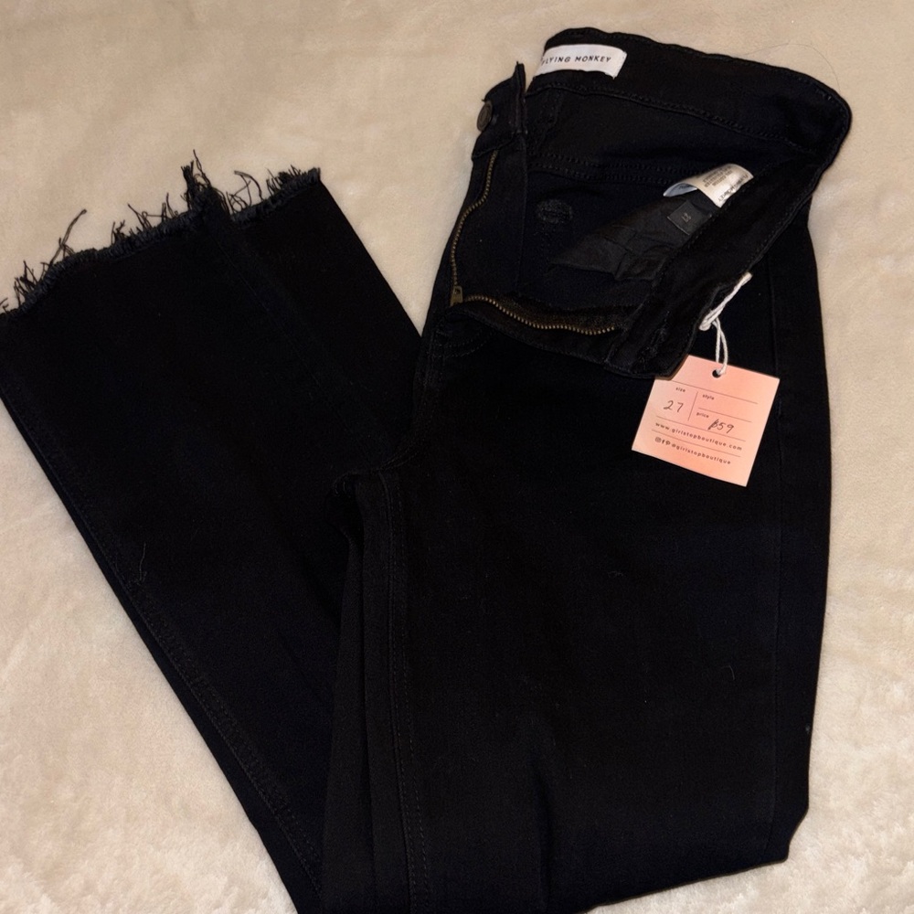 Flying Monkey Black Ankle Jeans